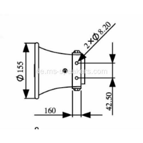 Aluminiumhornlautsprecher 15W Outdoor Günstige gute Qualität